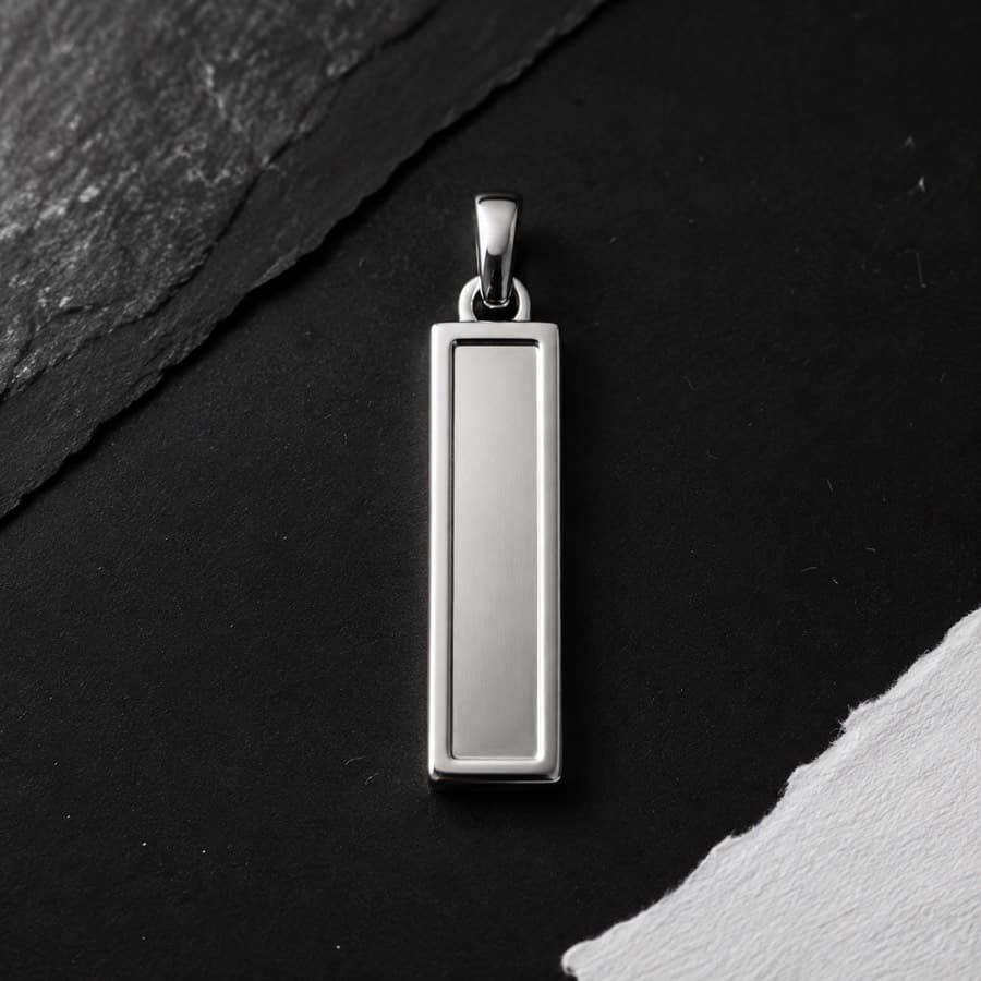 Fingerprint Bar 25 × 6 mm — unengraved blank