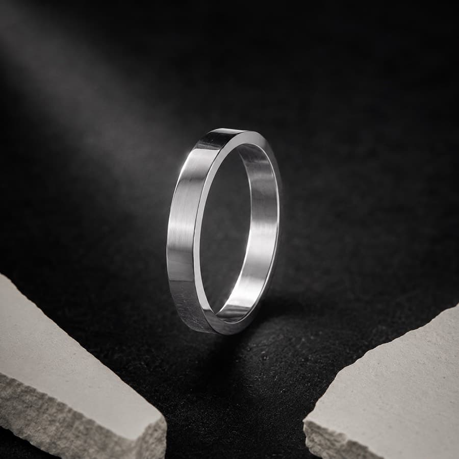 Flat Band 4 mm — unengraved blank