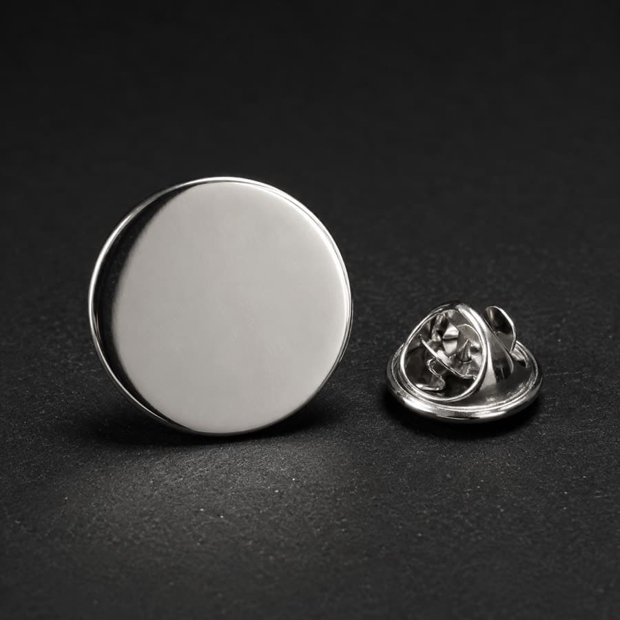 Lapel Pin Disc — unengraved blank