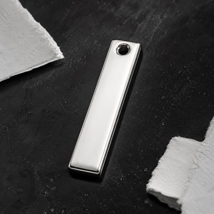 Rectangle Bar 25 × 6 mm — unengraved blank