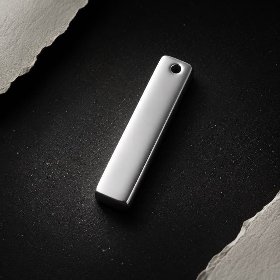 Rectangle Bar 35 × 8 mm — unengraved blank